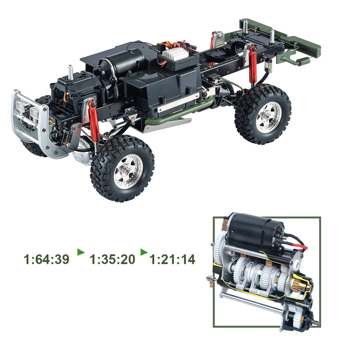 Middle East 4x4 Pickup 4WD Rally RC Car Military 1:10 - Colorland Toys