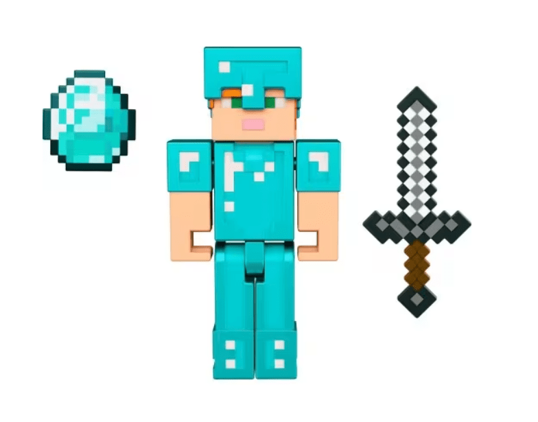 Minecraft Alex in Diamonds Armor Action Figure — image 3