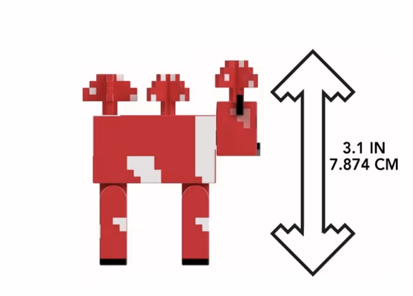 Minecraft Build a Block Mooshroom GTP08/HTL83 - Colorland Toys