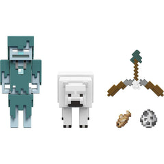 Minecraft Craft - A - Block Action Figure - Stray Vs Polar Bear HGN28/GTT53 - Colorland Toys
