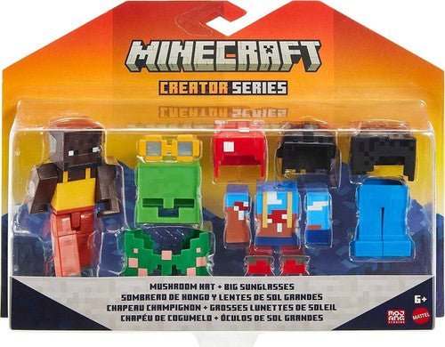 Minecraft Creator Series Action Figures - Mushroom Hat and Big Sunglasses HJG83/HJG79