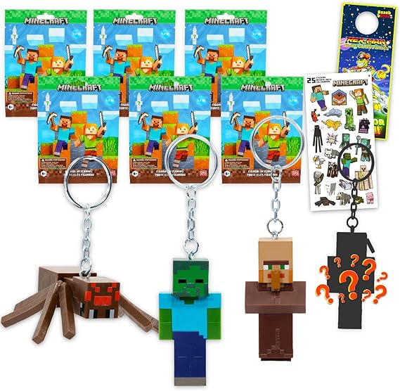 Minecraft Figural Keychains Blind Box MC8007 Assorted 1pc — image 2