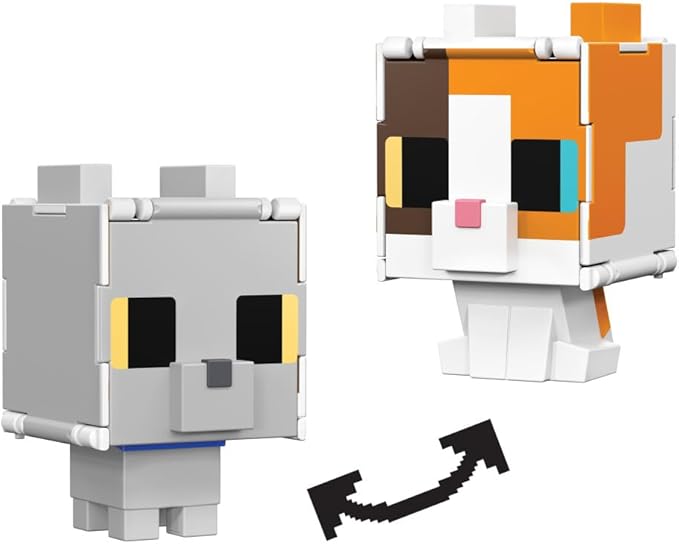 Minecraft Flippin Figures - Calico Cat HTL45/HTL43 - Colorland Toys