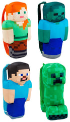 Minecraft Plush Character Backpack 30cm – Assorted Designs (Steve, Alex, Zombie, Creeper) – Soft Travel Bag for Kids Ages 3+ - Colorland Toys