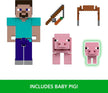 Minecraft Steve & Pigs Action Figure 2-Pack GTT53