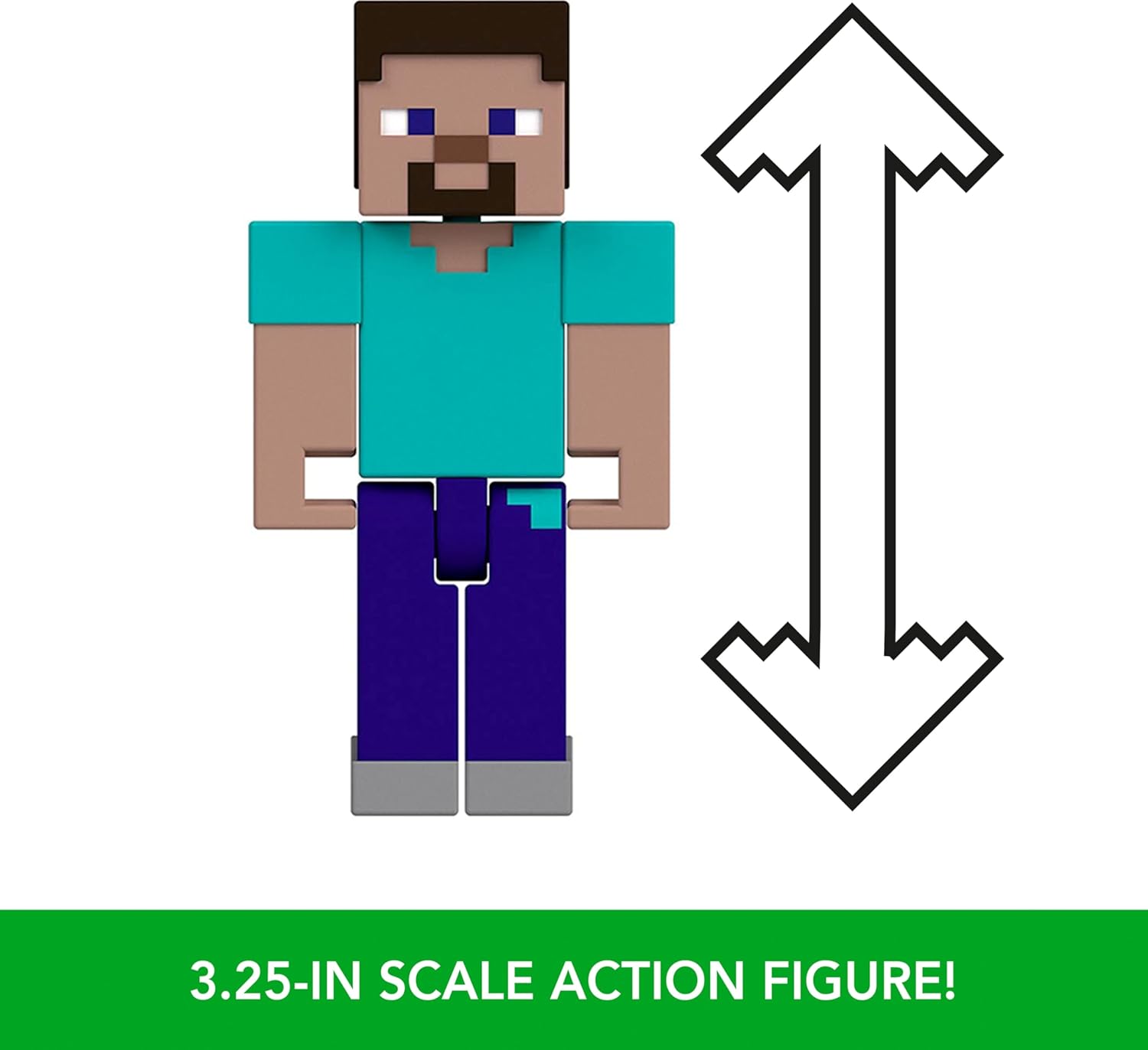 Minecraft Steve & Pigs Action Figure 2 - Pack GTT53 - Colorland Toys