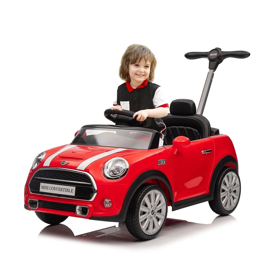 Mini Cooper Battery Operated With Handle Red 656R-H