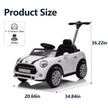 Mini Cooper Battery Operated With Handle White 656R-H