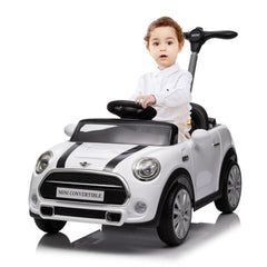 Mini Cooper Battery Operated With Handle White 656R-H - Colorland Toys
