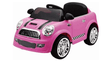 Mini Cooper Car 12V Pink 6088