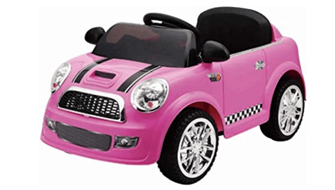 Mini Cooper Car 12V Pink 6088 — image 1