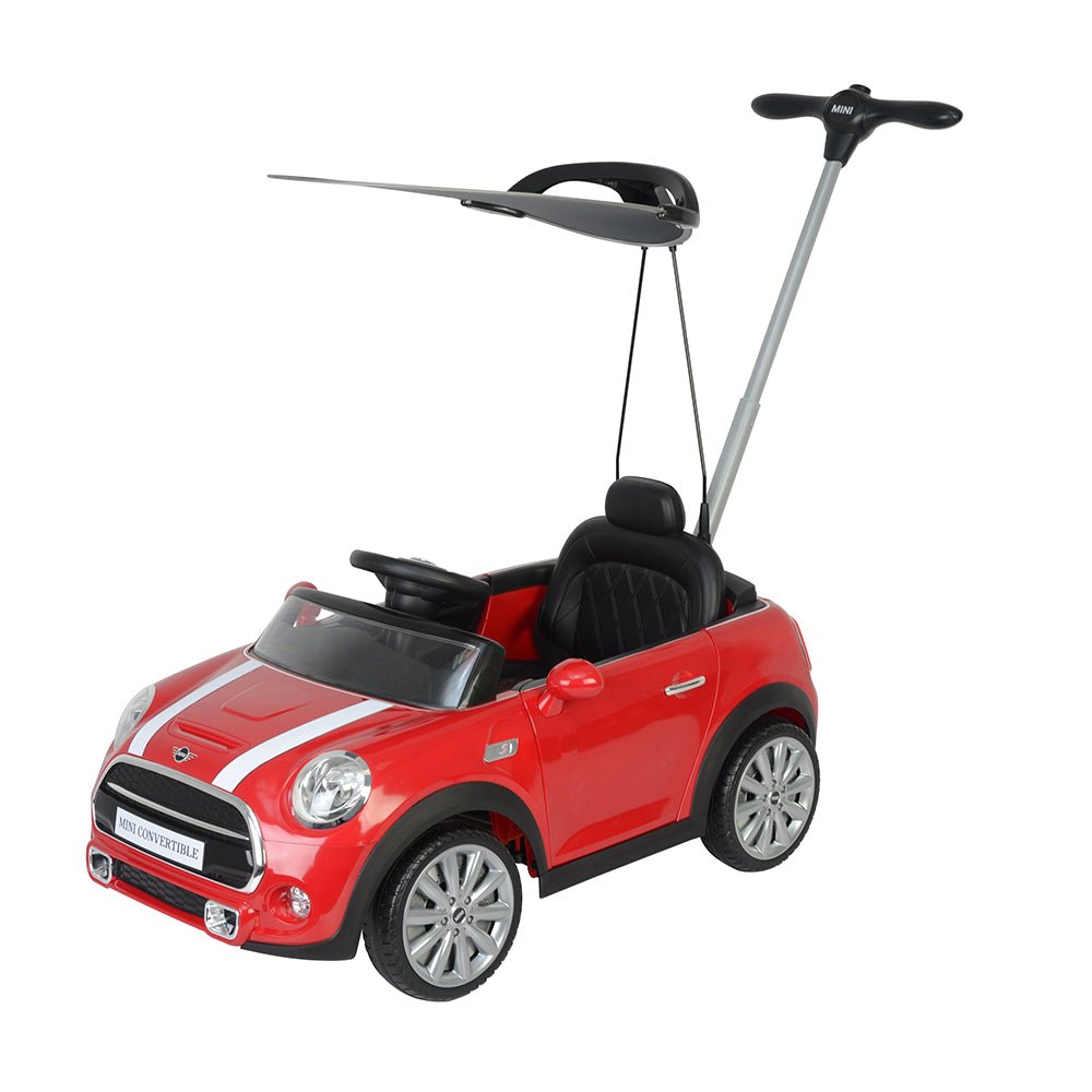 Mini Cooper Licensed Push Car with Shade – Red (Model 3636C) — image 1