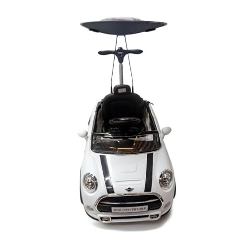 Mini Cooper Push Car with Sun Shade White 3636C — Toddler Walker Car — image 3