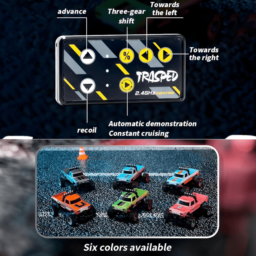 Mini RC Truck 1:64 Scale Remote Control Monster Truck - Assorted 1 pc — image 9