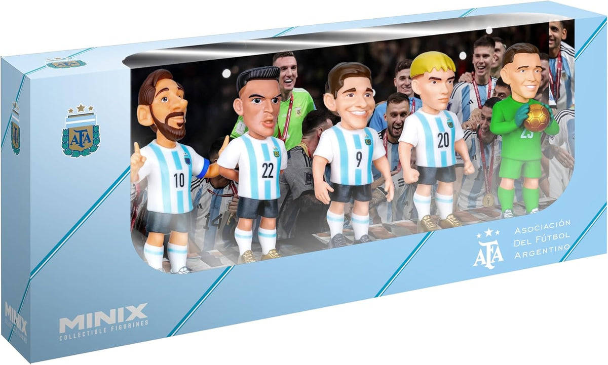 MINIX Football Stars 5-Pack Action Figures – Messi, Lautaro, Álvarez, Mastantuono, Martinez (12cm) — image 2