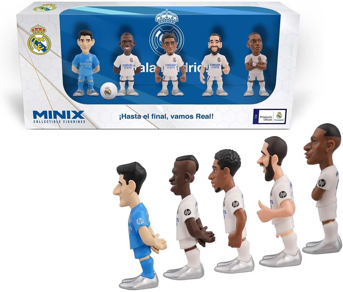 Minix Real Madrid Figures Pack of 5 18352 - Colorland Toys