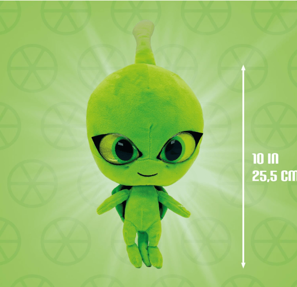 Miraculous Heroes Basic Plush - Wayzz Green 50699 - Colorland Toys