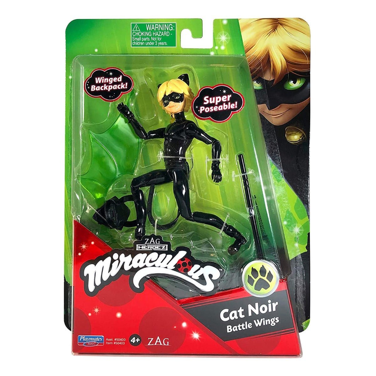 Miraculous Ladybug 12cm Doll - Cat Noir with Battle Wings 50403 — image 2