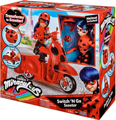 Miraculous Switch 'n Go Scooter With Ladybug Doll 50668 - Colorland Toys