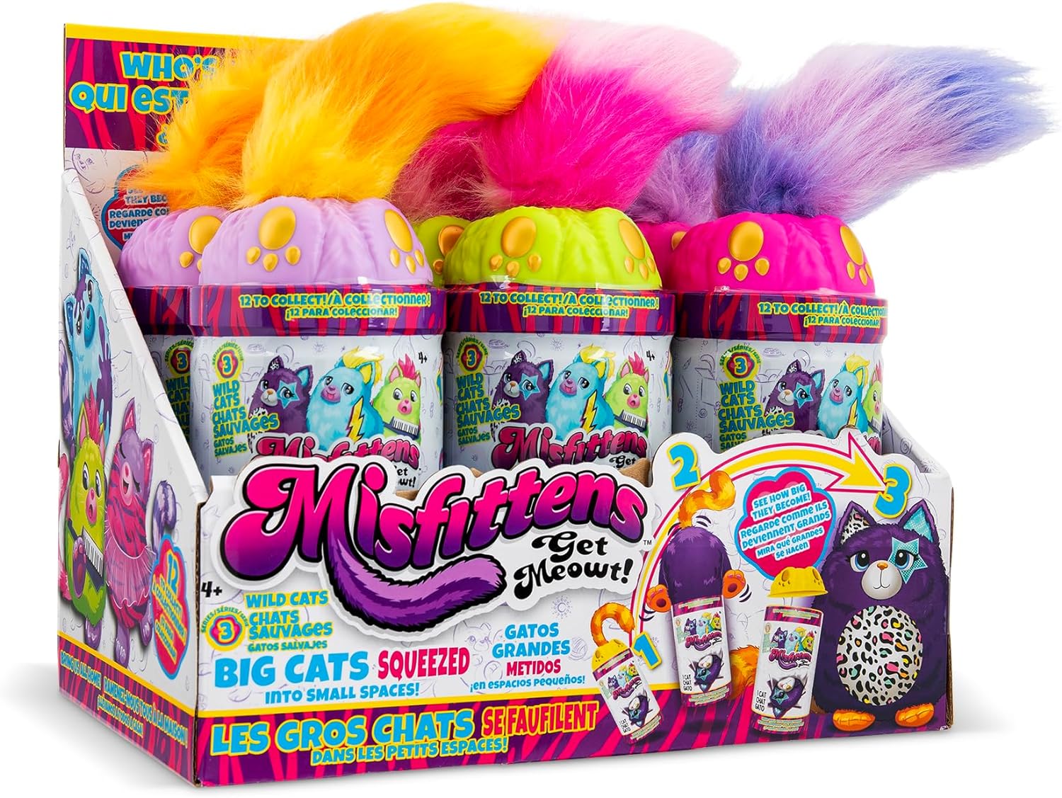 Misfittens Wild Cats Surprise Collectable Squishy Plush 03935 - Colorland Toys