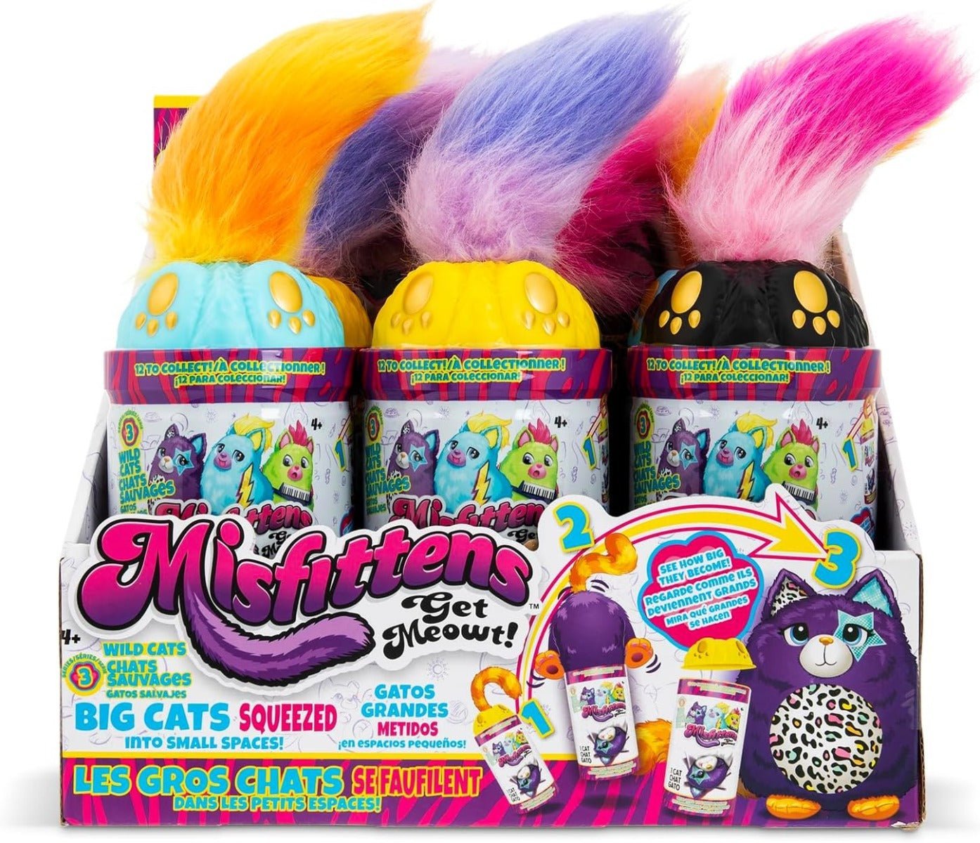 Misfittens Wild Cats Surprise Collectable Squishy Plush 03935 - Colorland Toys