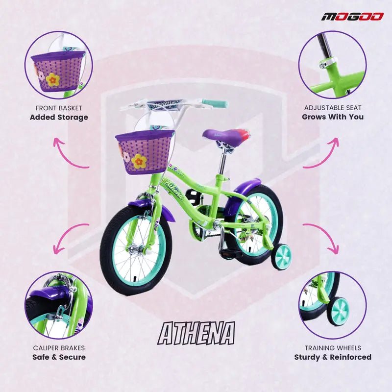 Mogoo Athena 20" Kids Bicycle – Shamrock Green — image 4