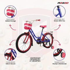 Mogoo Bicycle 16 Pearl Dark Blue - Colorland Toys