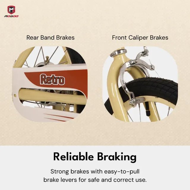 Mogoo Bicycle 16 Retro Beige - Colorland Toys