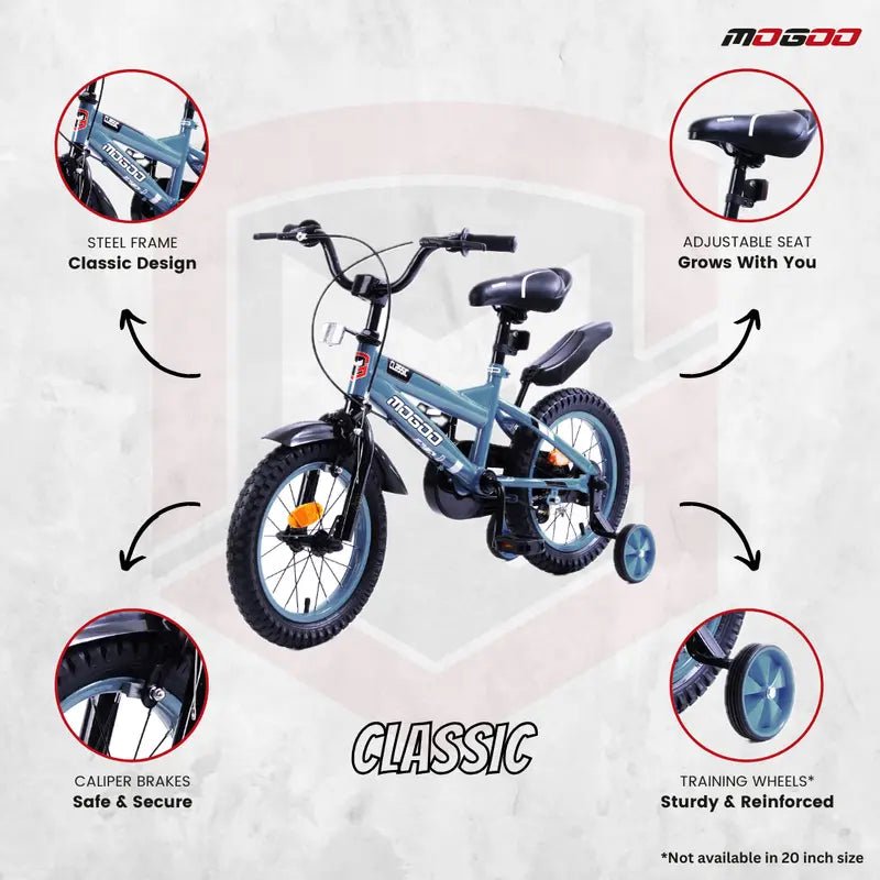 Mogoo Classic 16" Kids Bike – Green — image 3