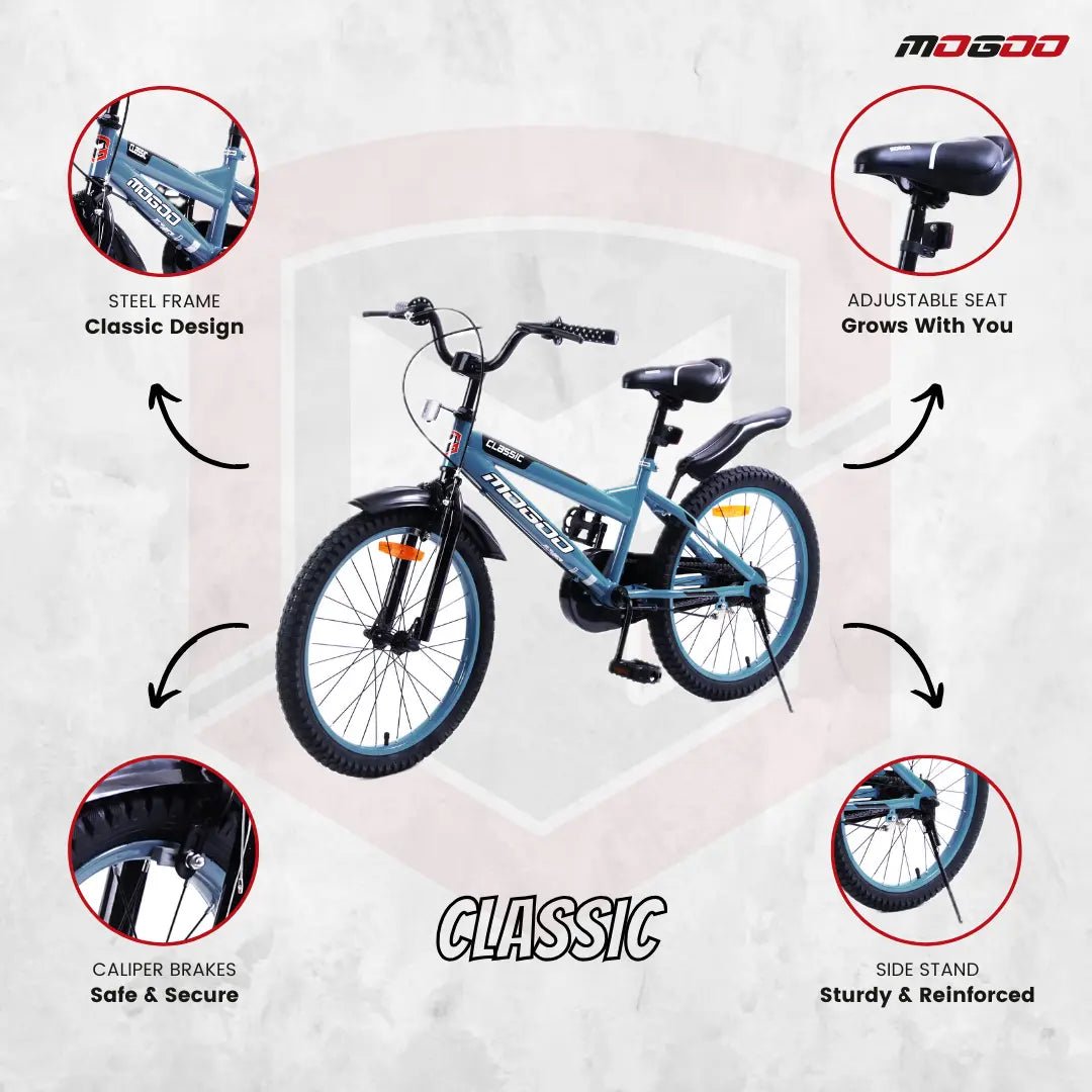 Mogoo Classic 20" Kids Bicycle – Grey - Colorland Toys