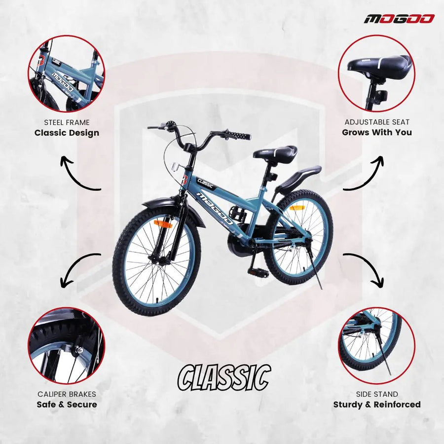 Mogoo Classic 20" Kids Bicycle – Grey — image 3