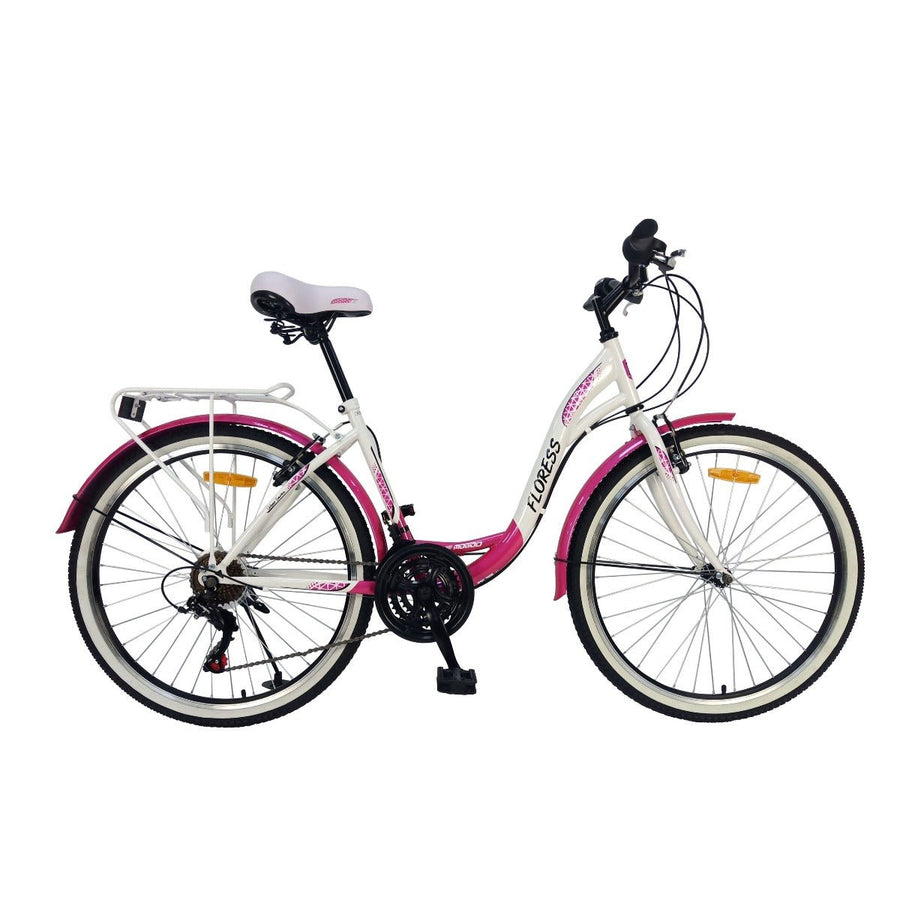 Mogoo Floress Cruiser 21 Speed 26 Inch Bicycle Pink — image 3