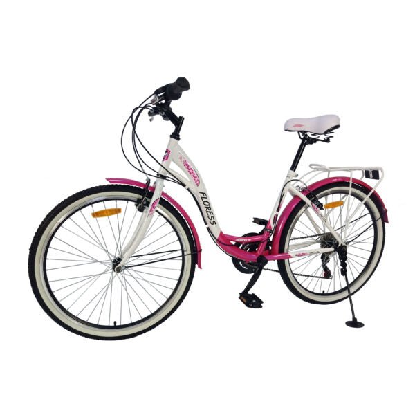 Mogoo Floress Cruiser 21 Speed 26 Inch Bicycle Pink — image 1
