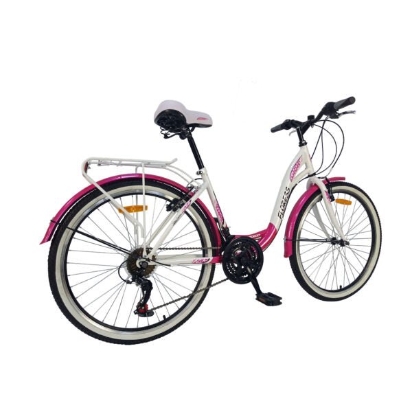 Mogoo Floress Cruiser 21 Speed 26 Inch Bicycle Pink — image 2