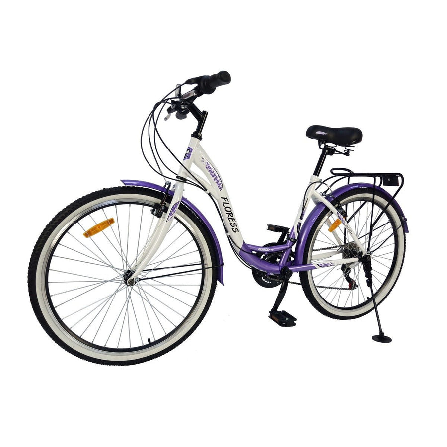 Mogoo Floress Cruiser 21 Speed 26 Inch Bicycle Purple — image 1