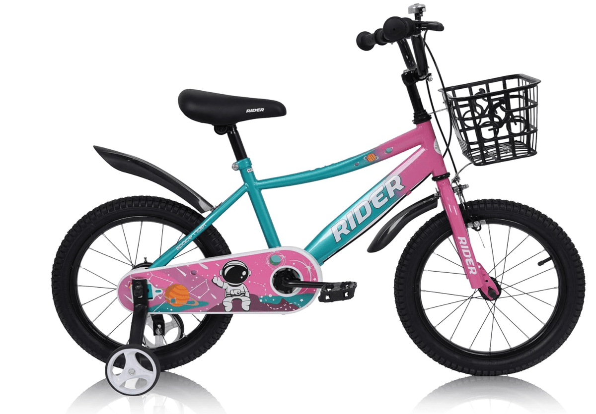 Mogoo Rider 16" Kids Bicycle - Pink & Teal — image 1