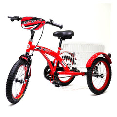 Mogoo Tricycle 12 Inches with Basket - Red - Colorland Toys