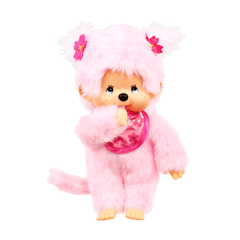 Monchhichi Cherry Blossom Pink Girl Plush 20cm M-242894 - Colorland Toys