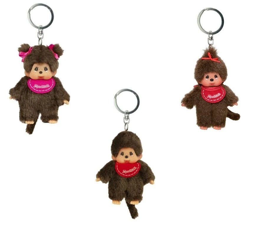 Monchhichi Classic Plush Keychain 10cm Assorted M-253410