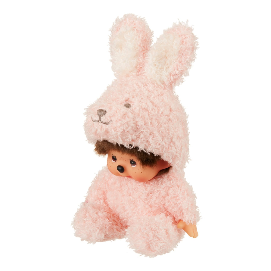 Monchhichi Sitting Fluffy Bunny Pink Plush 20cm M-245758 — image 3