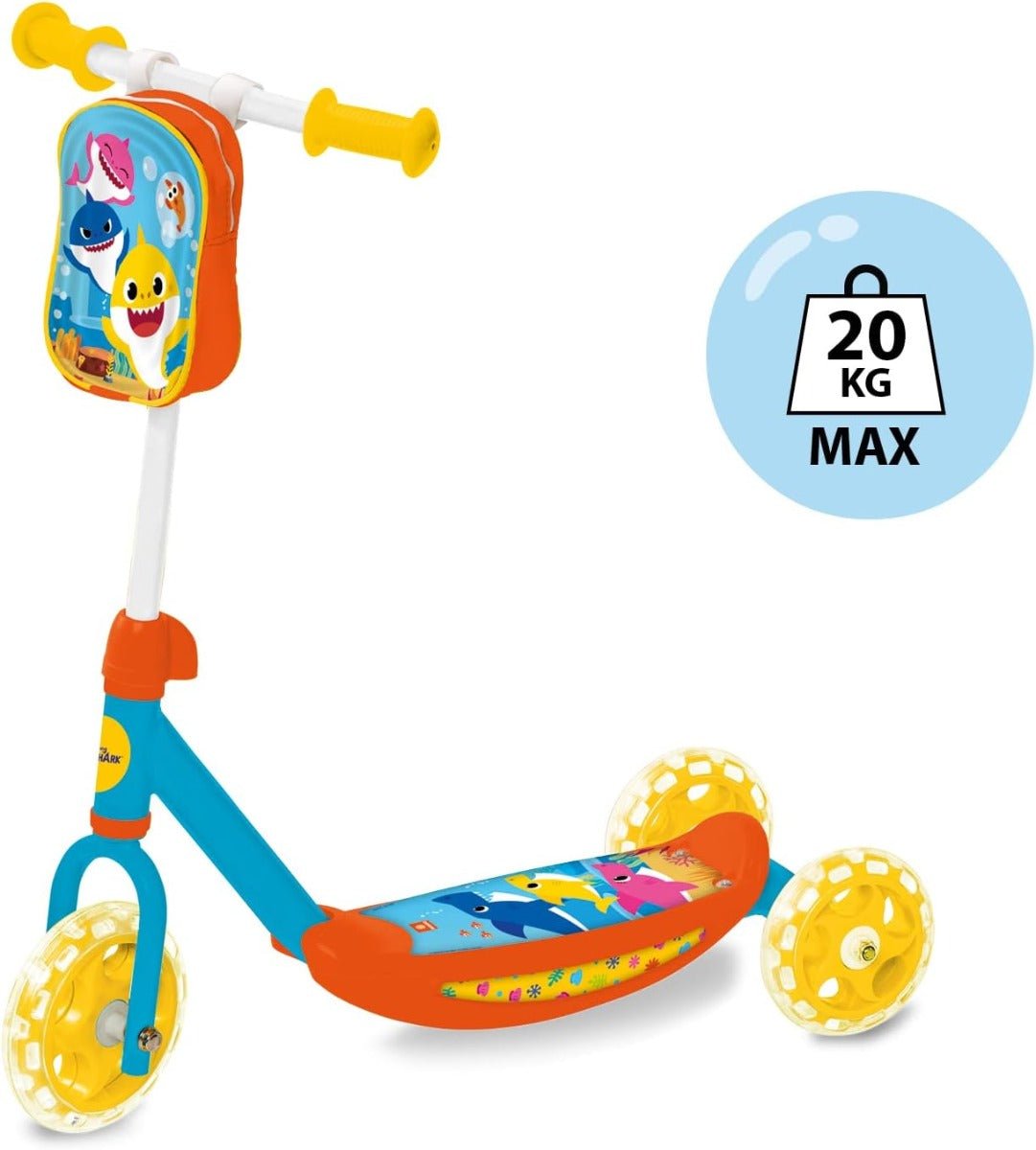 Mondo Scooter My 1st Baby Shark 3 - Wheels 28656 - Colorland Toys