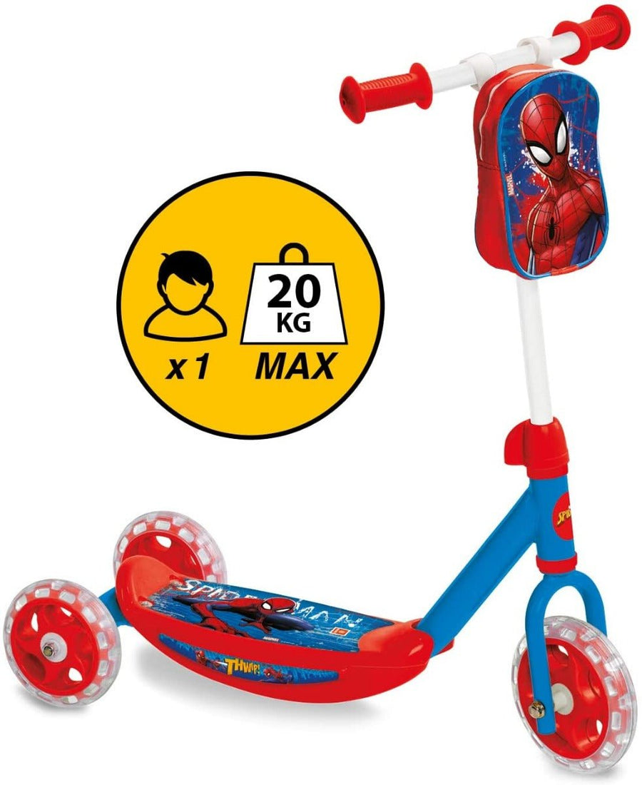 Mondo Scooter My 1st Spiderman 3-Wheel with Bag 18273 — image 1