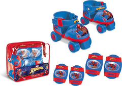Mondo Spiderman 4W Roller Skates with Protection Set 18390 - Colorland Toys