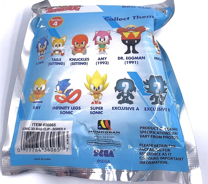 Monogram: Sonic 3D Foam Bag Clip, Series-4 MN36065 — image 6