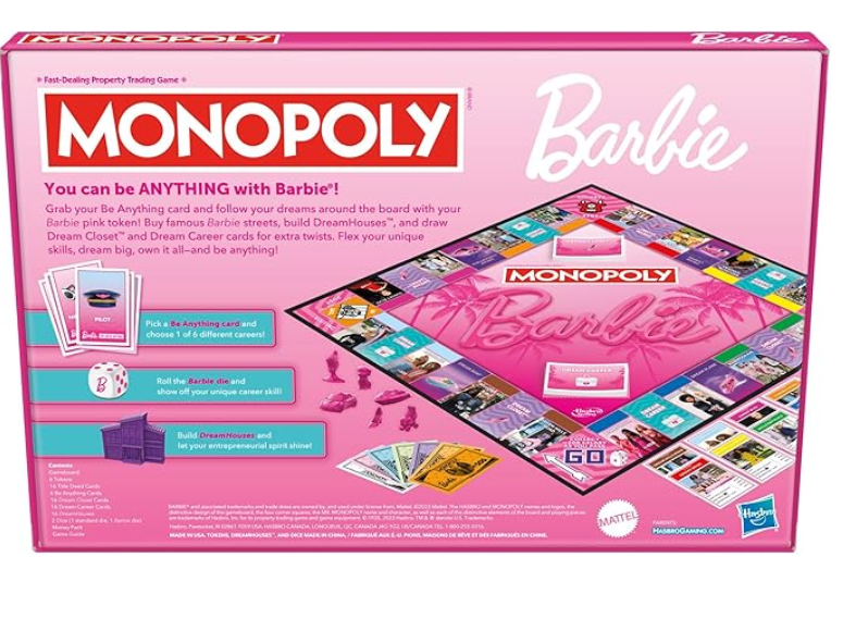 Monopoly Barbie Edition Board Game - Colorland Toys