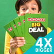 Monopoly Big Deal Card Game with Giant Oversized Cards (Ages 8+)