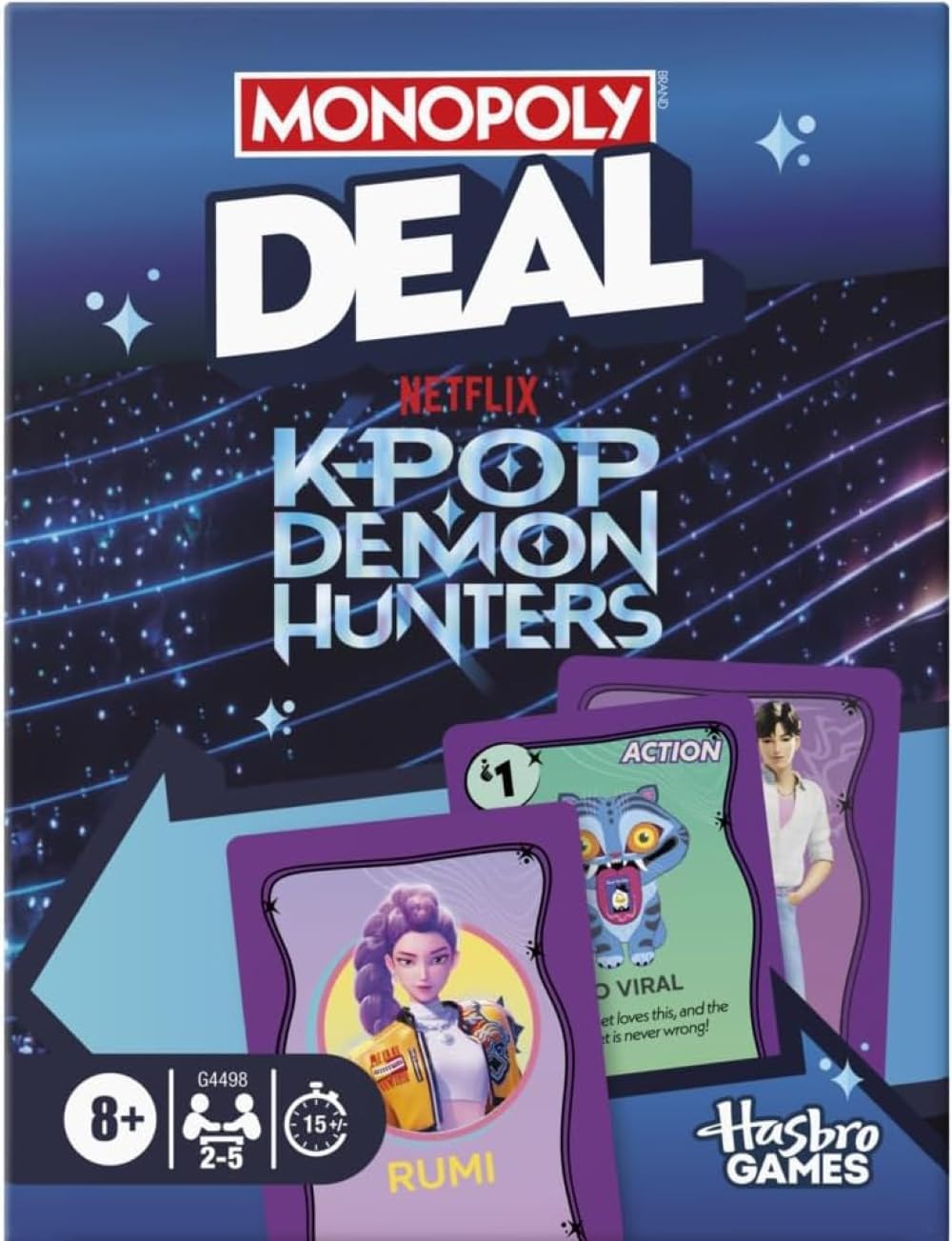 Monopoly Deal Kpop Demon Hunters Card Game G4498 — image 1