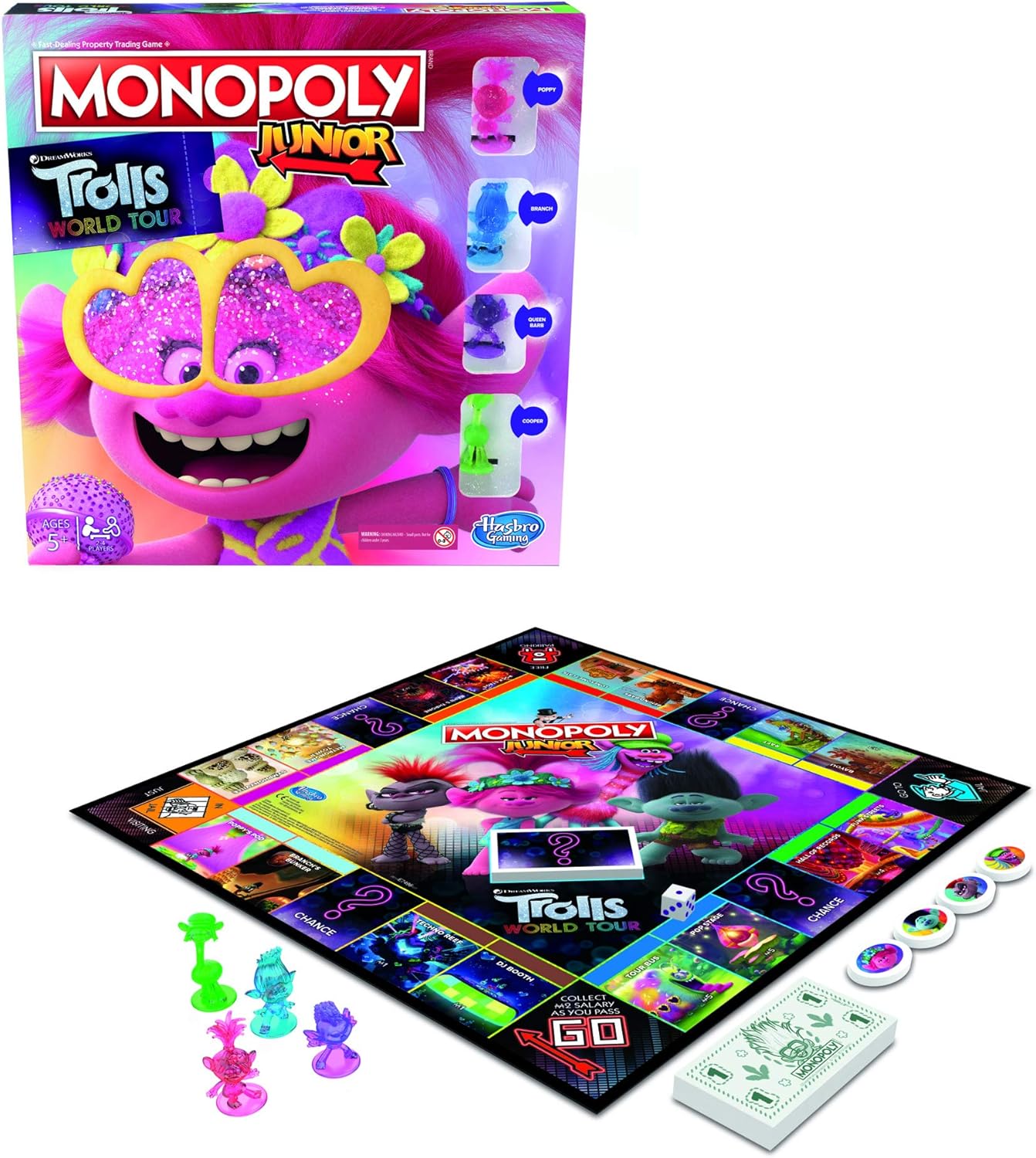 Monopoly Junior Trolls World Tour E7496 - Colorland Toys