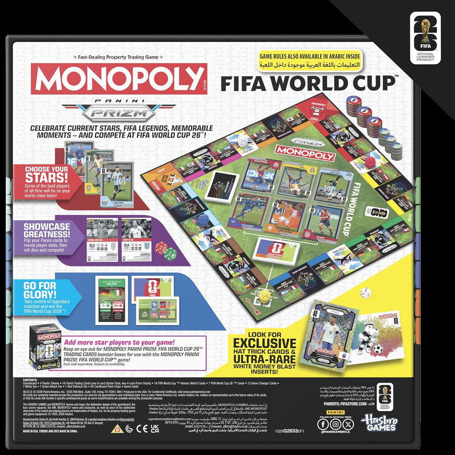 Monopoly Panini Prizm: FIFA World Cup Soccer Board Game Ages 8+ — image 7