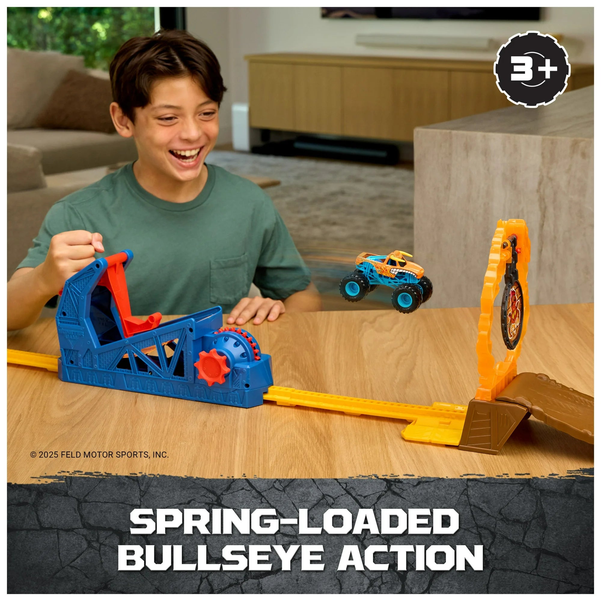 Monster Jam 1:64 Scale Long Jump Playset 6073252 - Colorland Toys